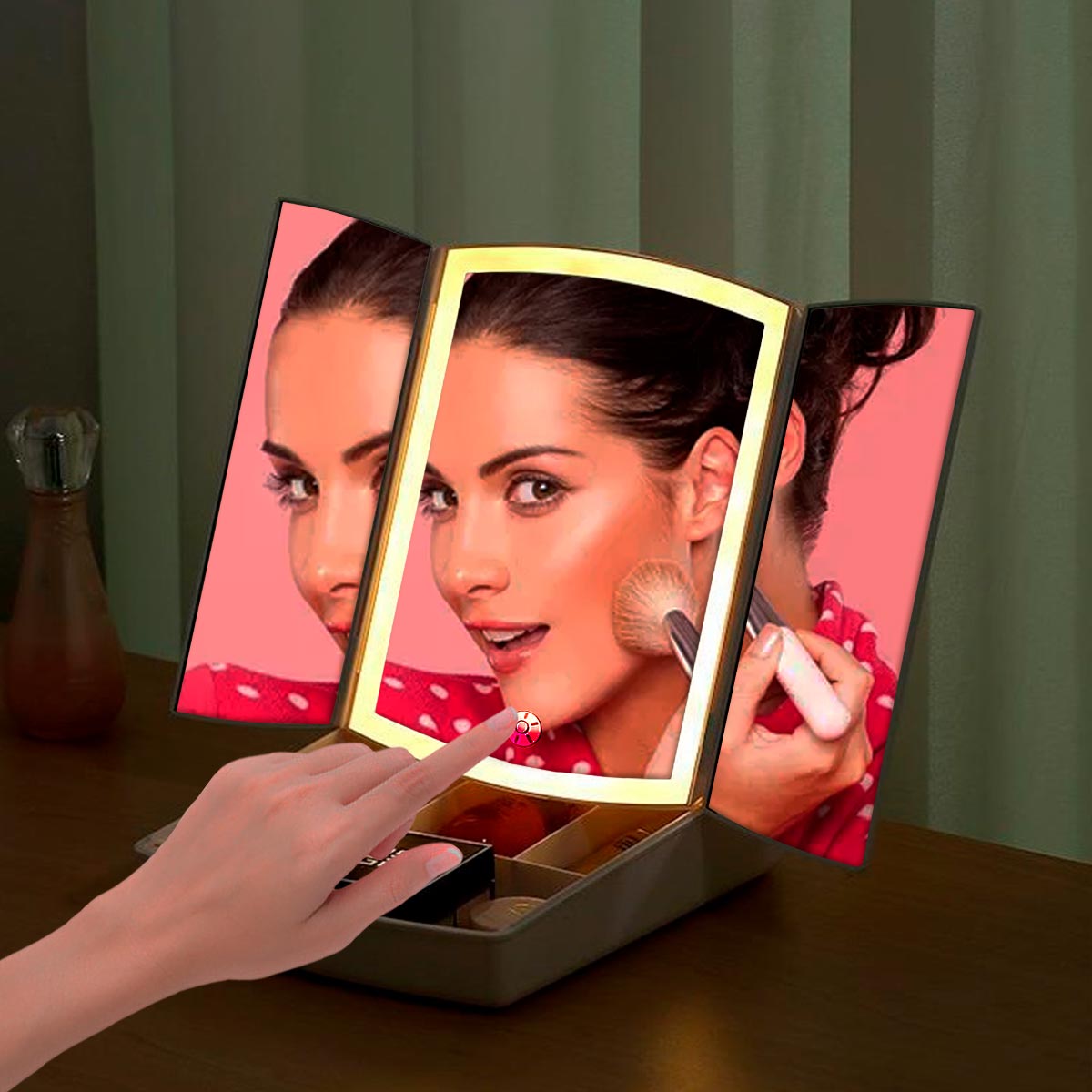 Espejo LED Plegable Inalámbrico L05-2